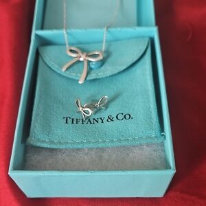 Tiffany & Co. Silver Bow Necklace